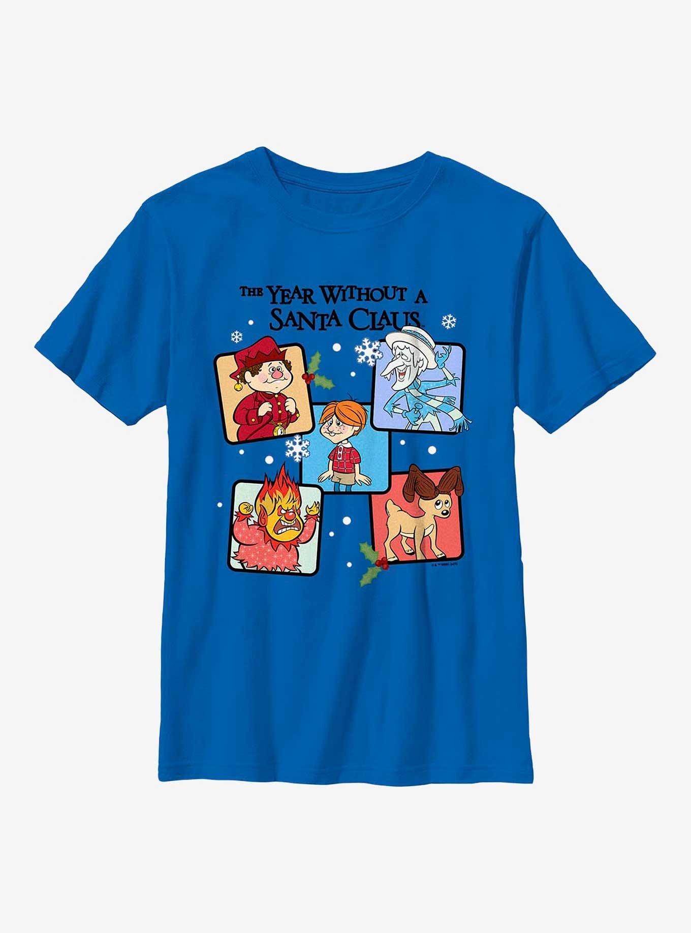 The Year Without Santa Claus Box Up Youth T-Shirt, ROYAL, hi-res