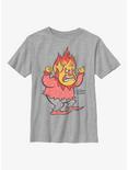 The Year Without Santa Claus Vintage Heat Miser Youth T-Shirt, ATH HTR, hi-res