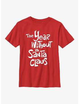 The Year Without Santa Claus White Logo Youth T-Shirt, , hi-res