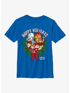 The Year Without Santa Claus Wreath Group Youth T-Shirt, , hi-res