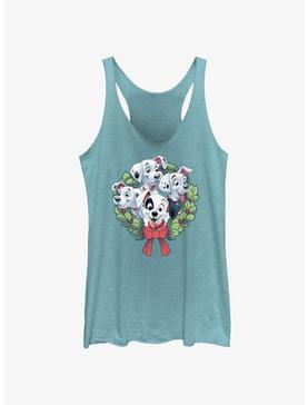 Plus Size Disney 101 Dalmatians Puppy Christmas Wreath Girls Tank, , hi-res