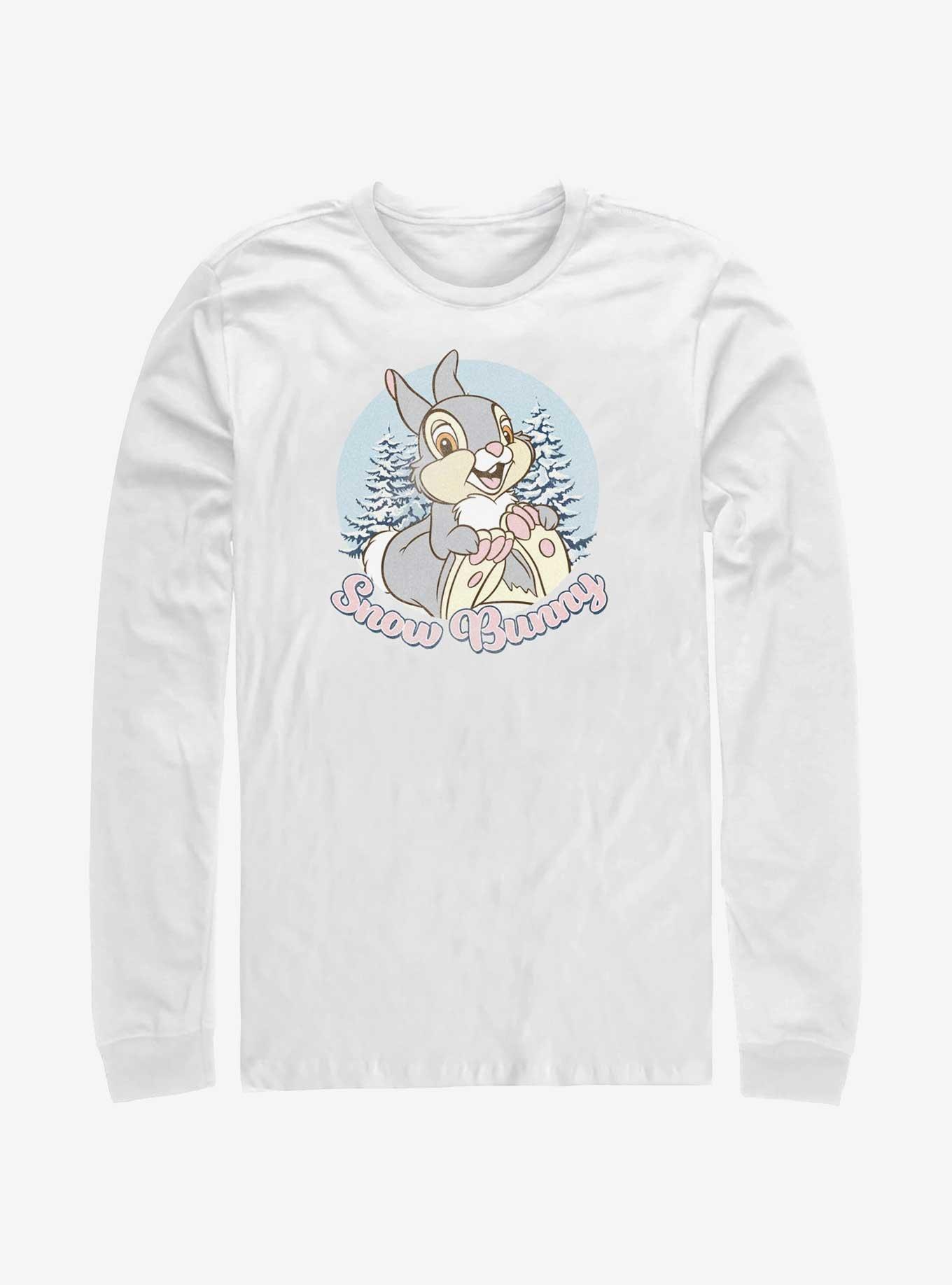 Disney Bambi Snow Bunny Thumper Long-Sleeve T-Shirt, WHITE, hi-res