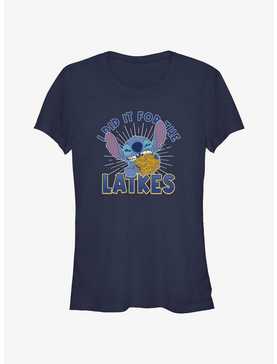 Disney Lilo & Stitch Did It For Hanukkah Latkes Girls T-Shirt, , hi-res