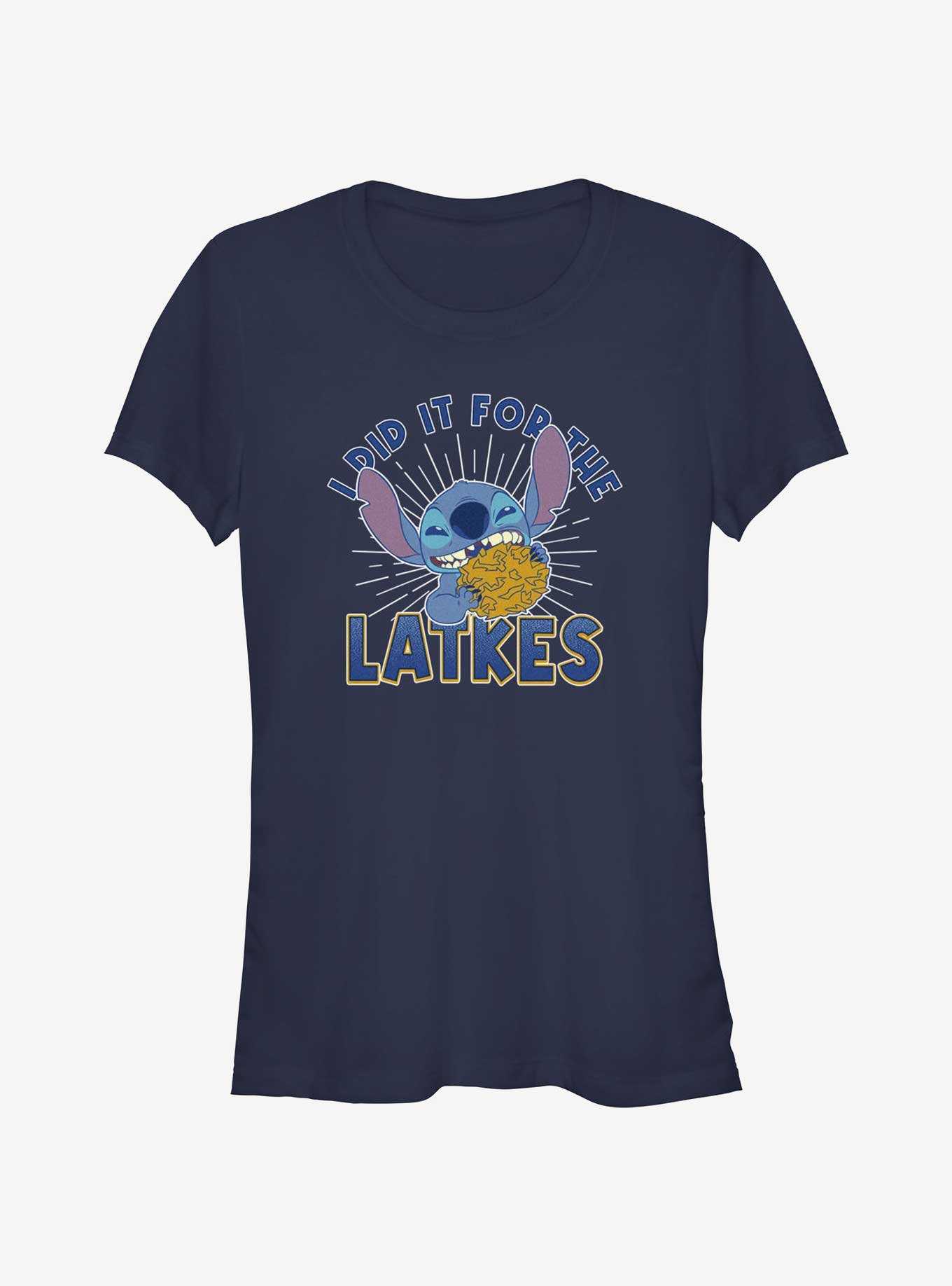 Disney Lilo & Stitch Did It For Hanukkah Latkes Girls T-Shirt, , hi-res
