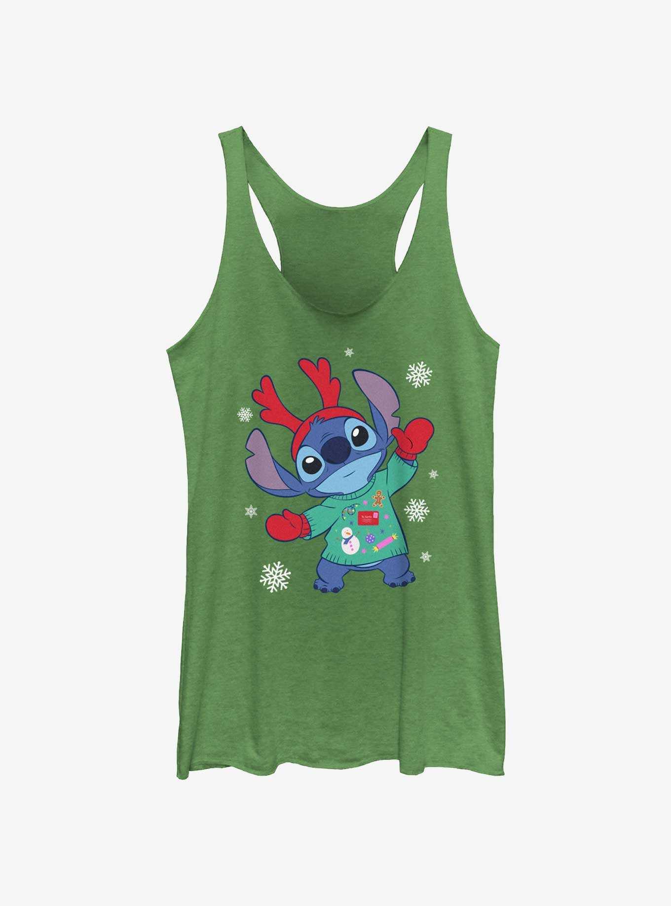 Disney Lilo & Stitch Reindeer Stitch Girls Tank, , hi-res