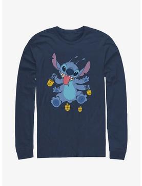 Disney Lilo & Stitch Hanukkah Spinning Dreidels Long-Sleeve T-Shirt, , hi-res