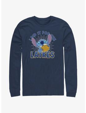 Disney Lilo & Stitch Did It For Hanukkah Latkes Long-Sleeve T-Shirt, , hi-res