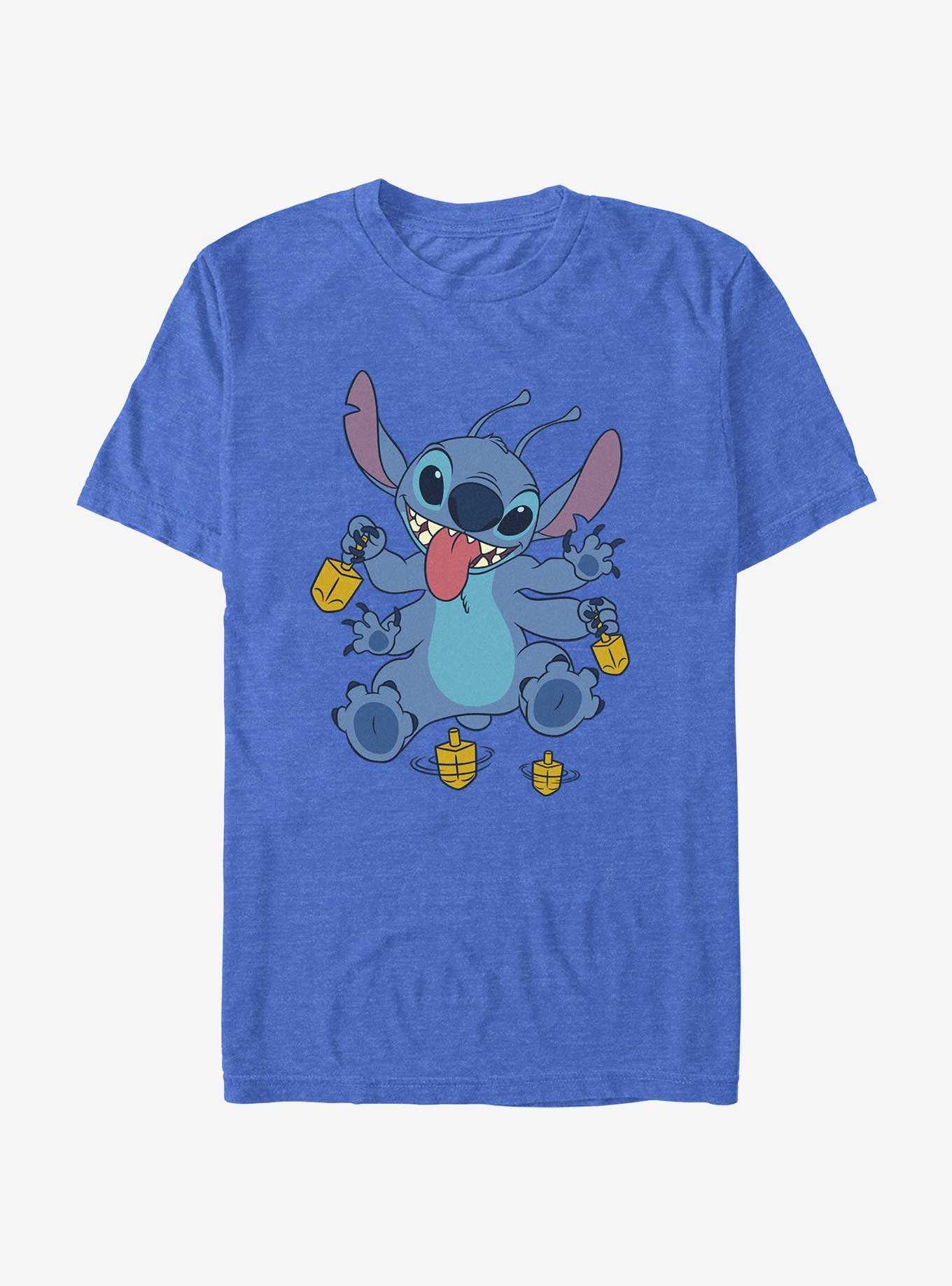 Disney Lilo & Stitch Hanukkah Spinning Dreidels T-Shirt, , hi-res