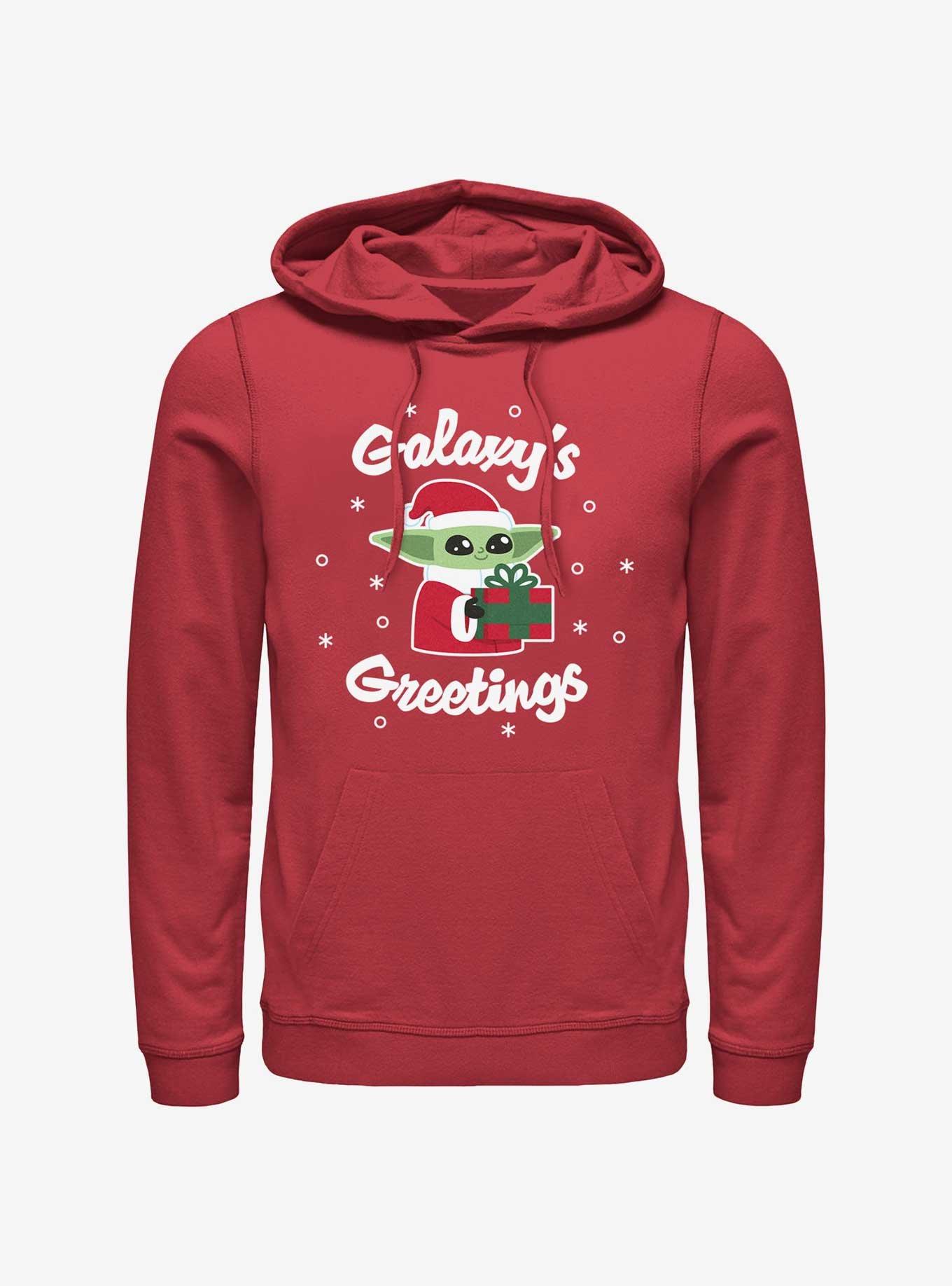 Star Wars The Mandalorian Santa Grogu Galaxy's Greetings Hoodie, , hi-res