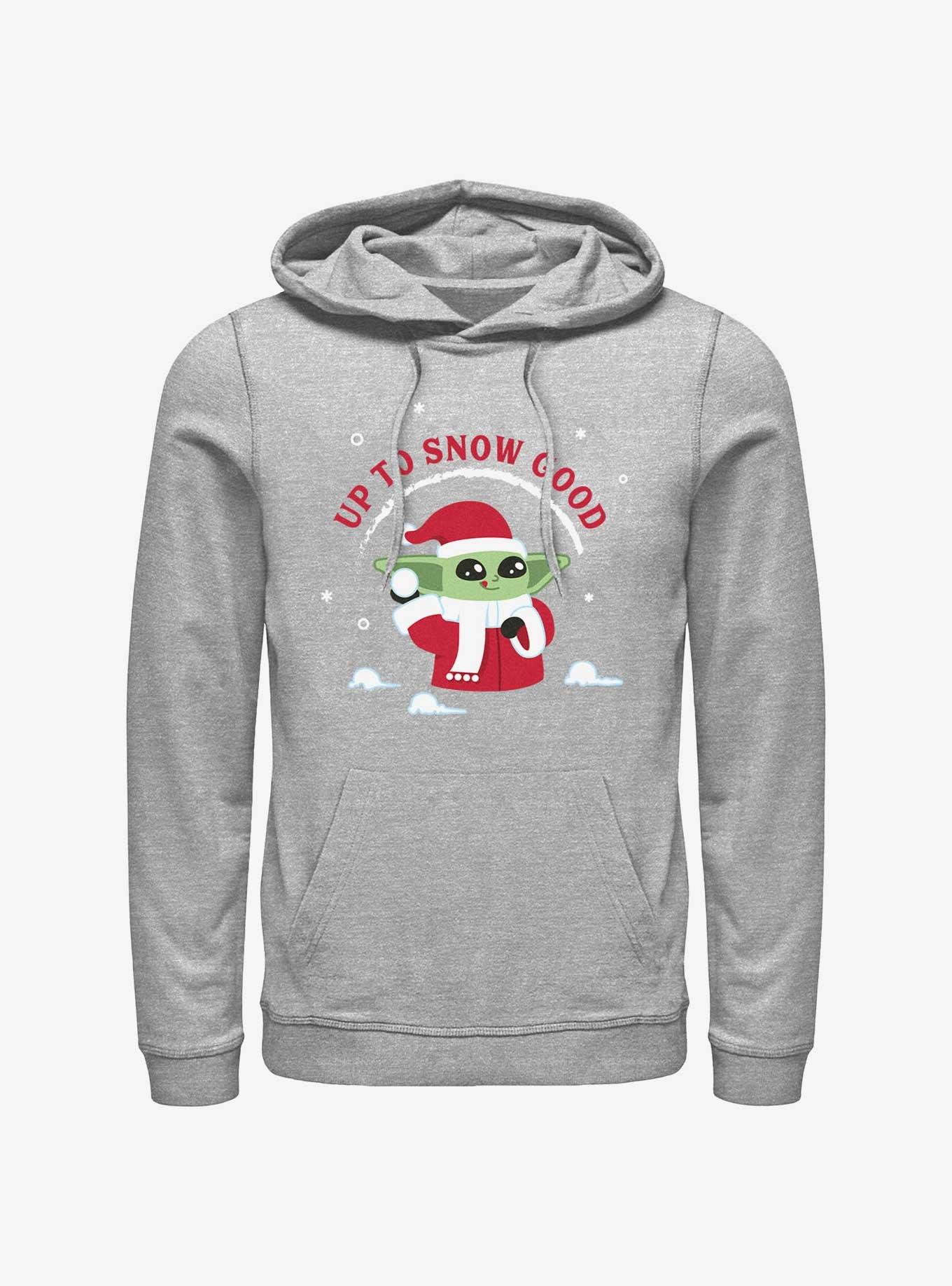 Star Wars The Mandalorian Santa Grogu Up To Snow Good Hoodie, ATH HTR, hi-res