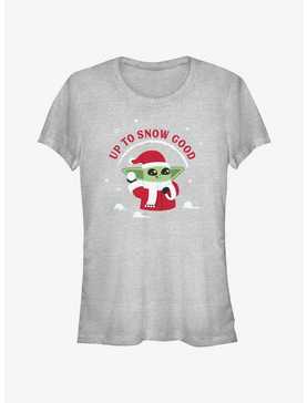 Star Wars The Mandalorian Santa Grogu Up To Snow Good Girls T-Shirt, , hi-res
