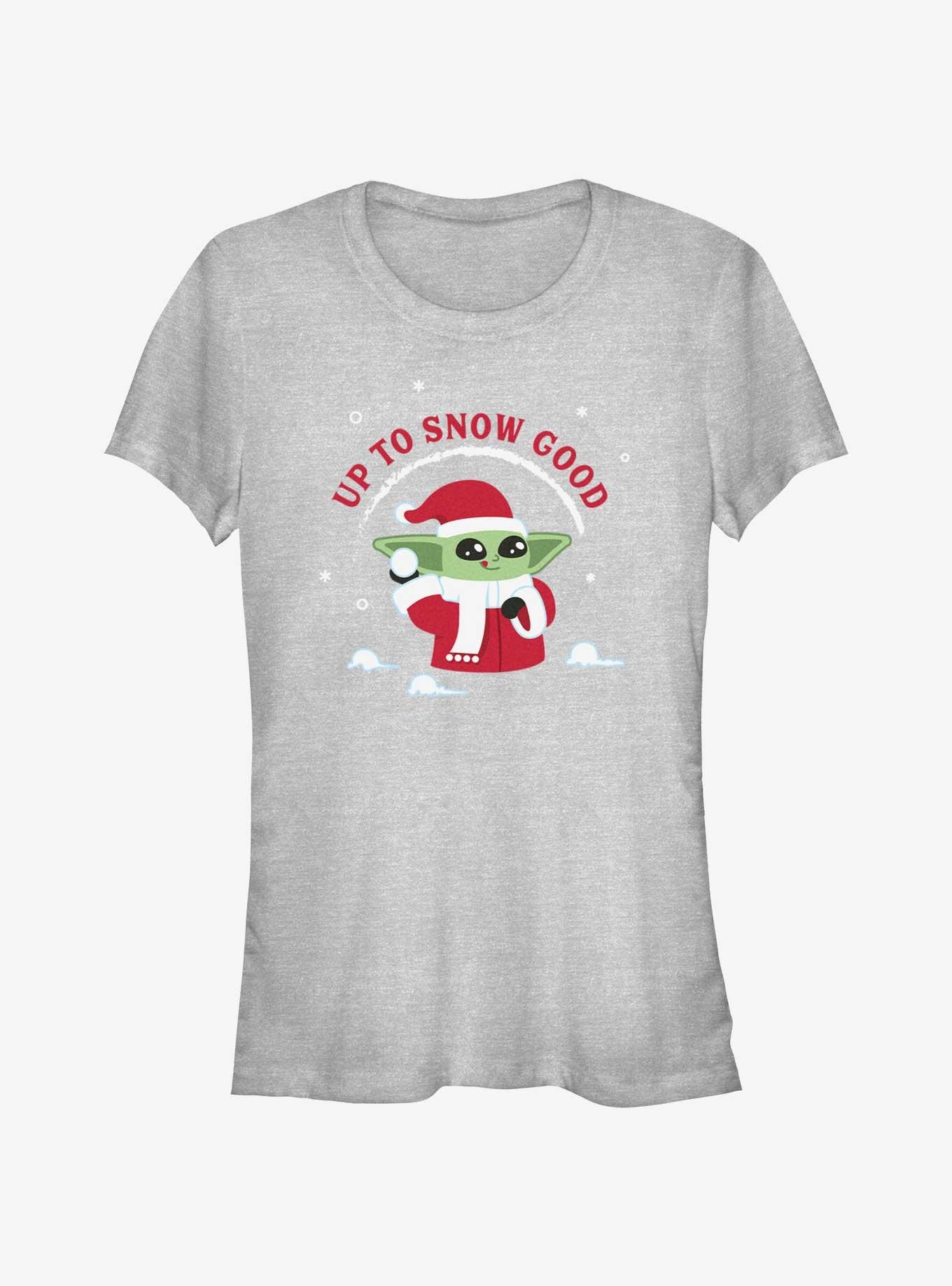 Star Wars The Mandalorian Santa Grogu Up To Snow Good Girls T-Shirt, , hi-res