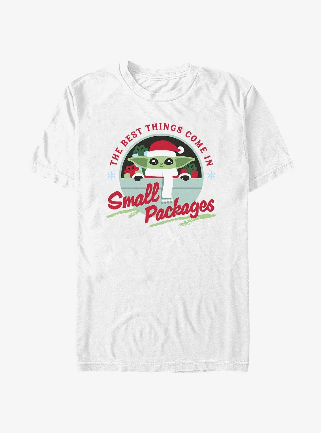 Star Wars The Mandalorian Santa Grogu Small Packages T-Shirt, , hi-res
