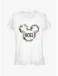 Disney Mickey Mouse Noel Mistletoe Ears Girls T-Shirt, WHITE, hi-res