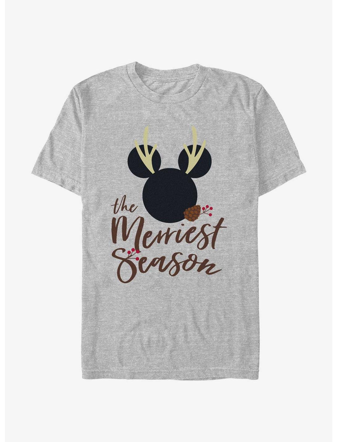 Disney Mickey Mouse Merriest Season T-Shirt, ATH HTR, hi-res