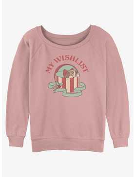Disney Lady and the Tramp My Wishlist Girls Slouchy Sweatshirt, , hi-res