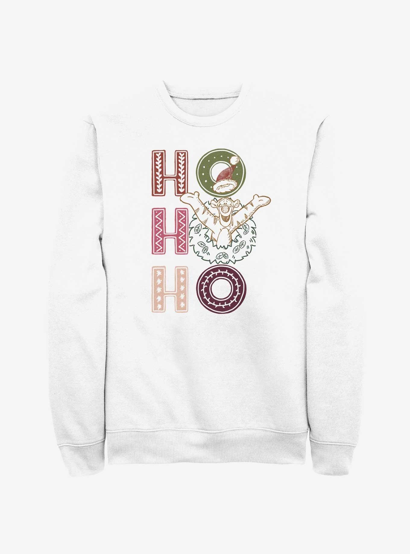 Disney Winnie The Pooh Tigger Ho Ho Ho Sweatshirt, WHITE, hi-res