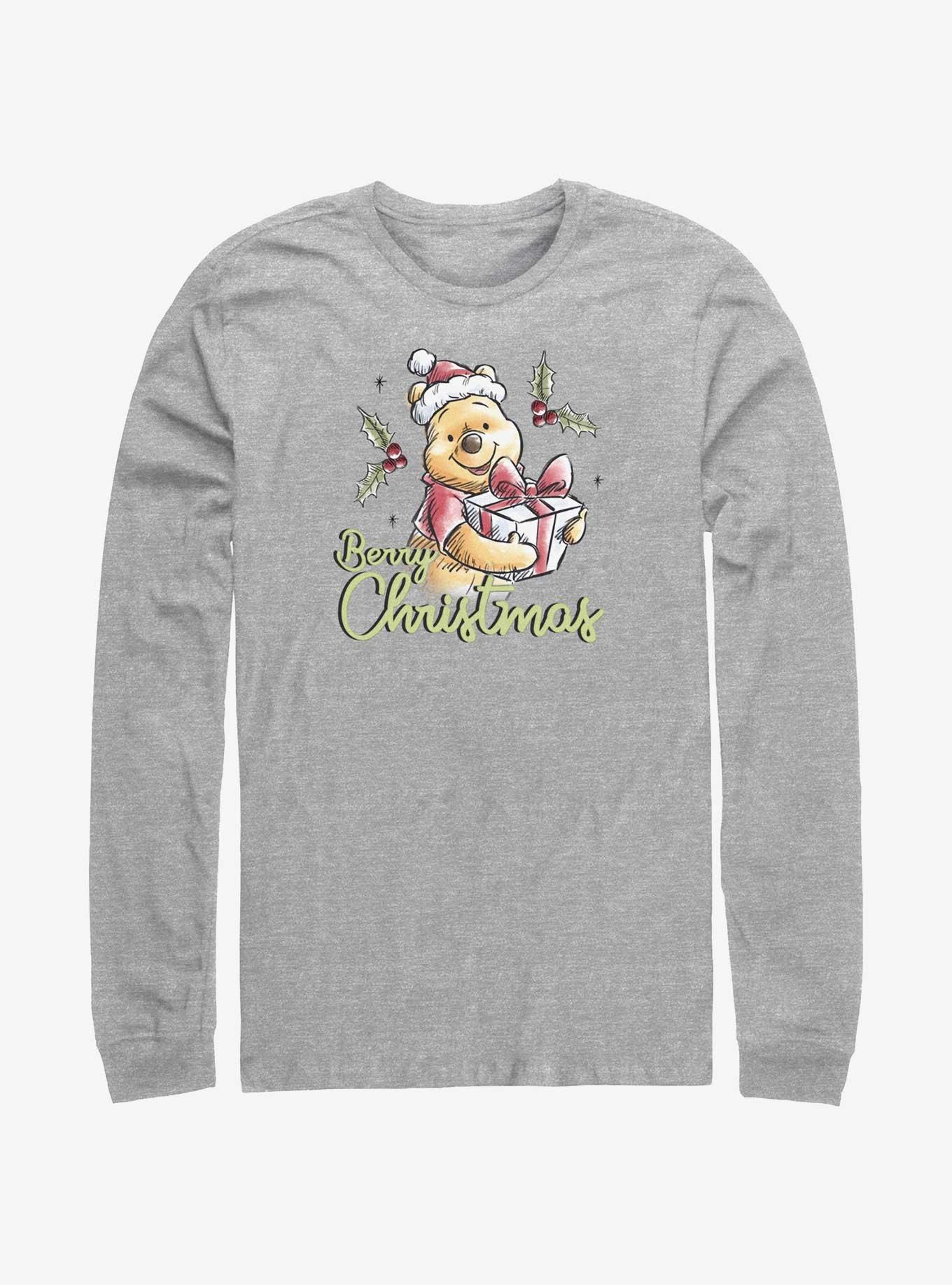 Disney Winnie The Pooh Berry Christmas Long-Sleeve T-Shirt, , hi-res