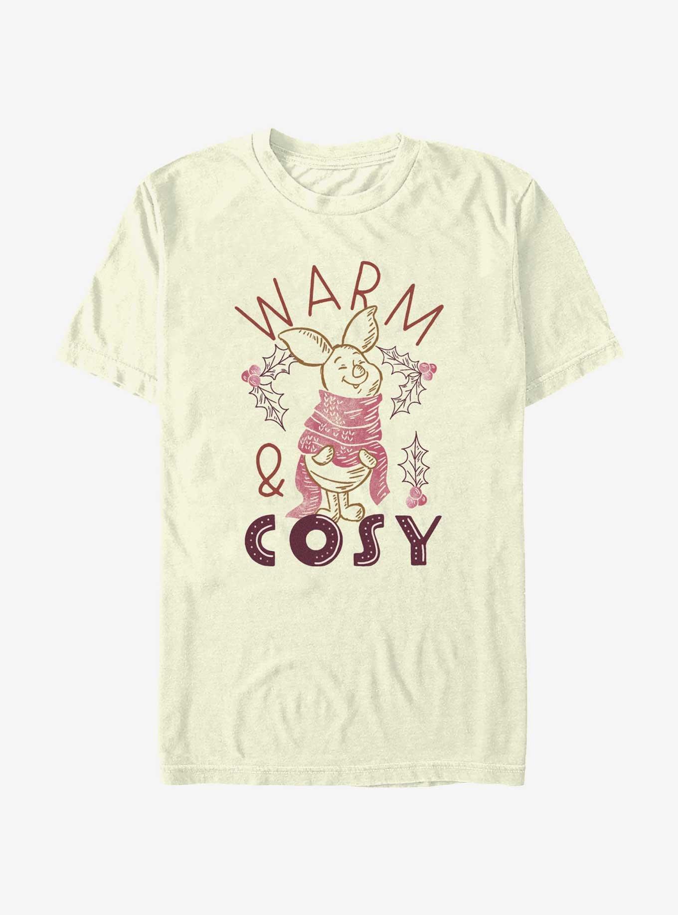 Disney Winnie The Pooh Piglet Warm and Cosy T-Shirt, NATURAL, hi-res