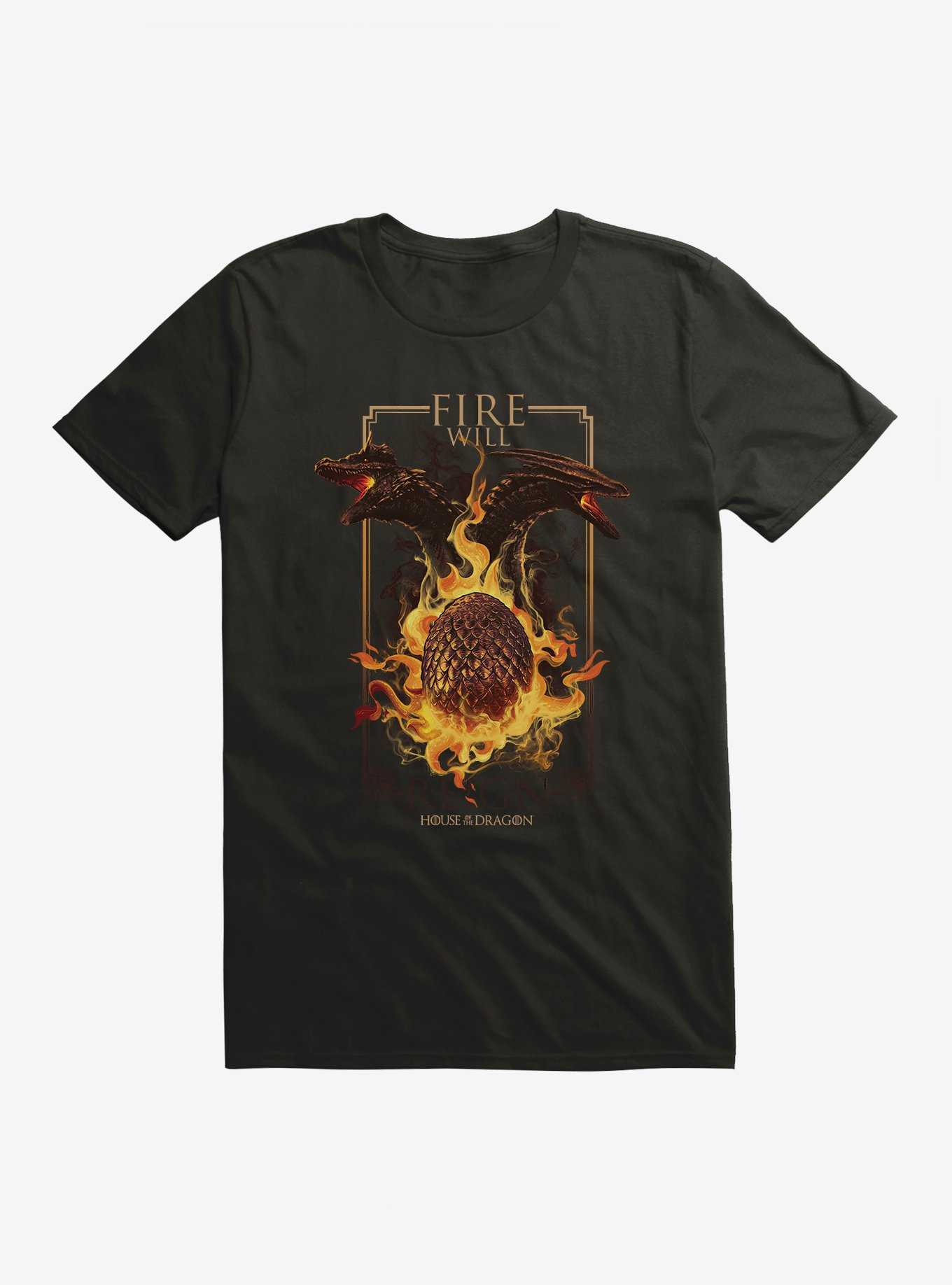 House Of The Dragon Fire Will Reign Dragon Egg T-Shirt, , hi-res
