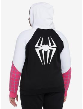 Plus Size Her Universe Marvel Spider-Man: Across The Spider-Verse Ghost-Spider Girls Hoodie Plus Size, , hi-res
