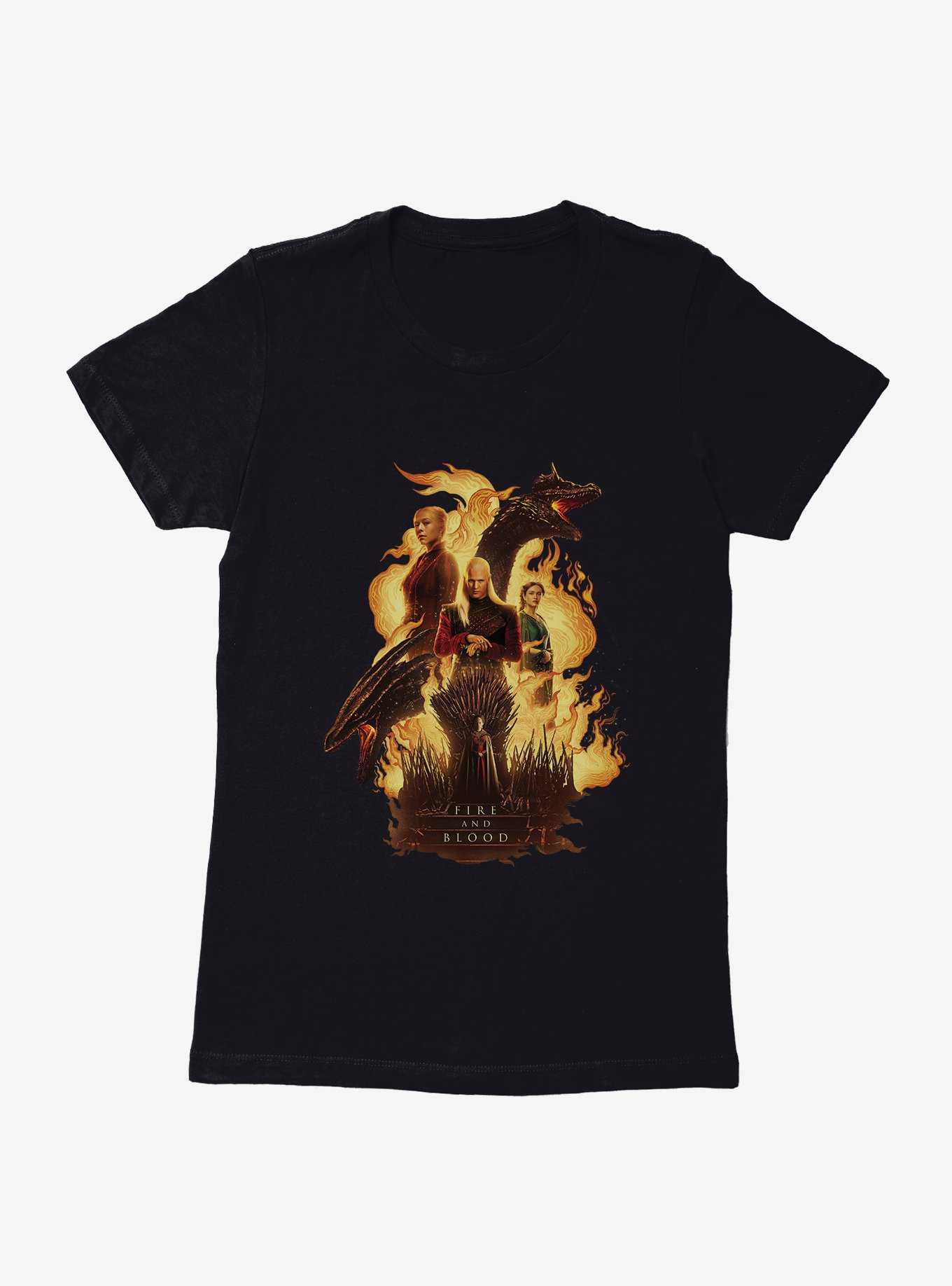 House Of The Dragon Fire And Blood Womens T-Shirt, , hi-res