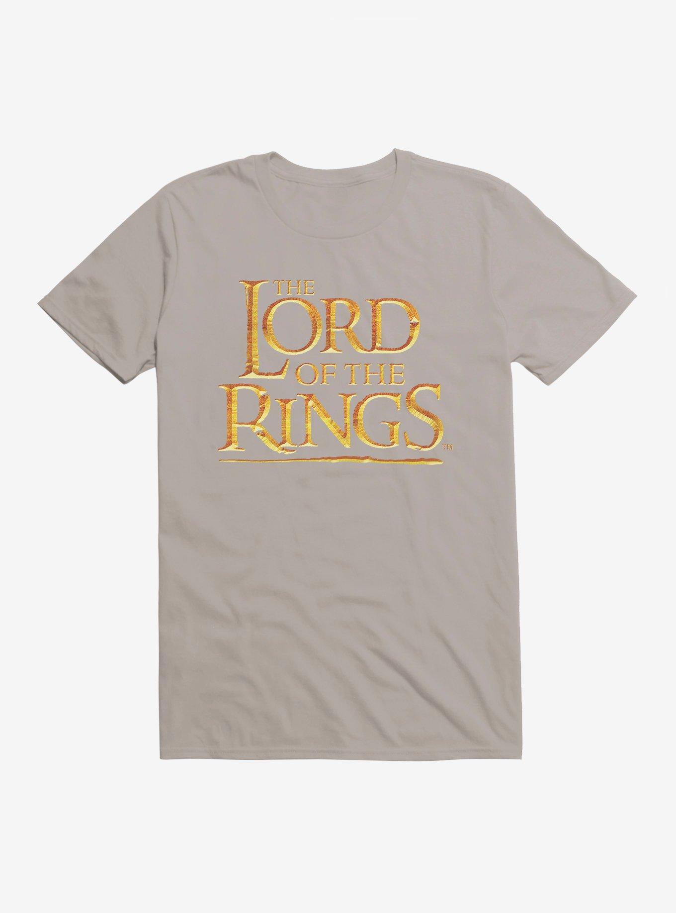 The Lord Of The Rings Title Logo T-Shirt, LIGHT GREY, hi-res