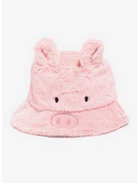 Pig Fuzzy Bucket Hat, , hi-res