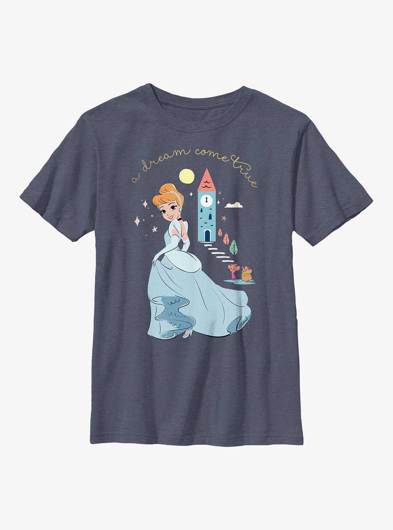 Disney Cinderella A Dream Come True Cartoon Group Youth T-Shirt, , hi-res