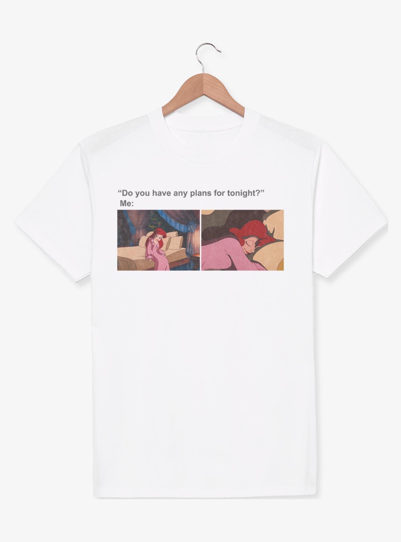 Disney The Little Mermaid Ariel Night Plans T-Shirt