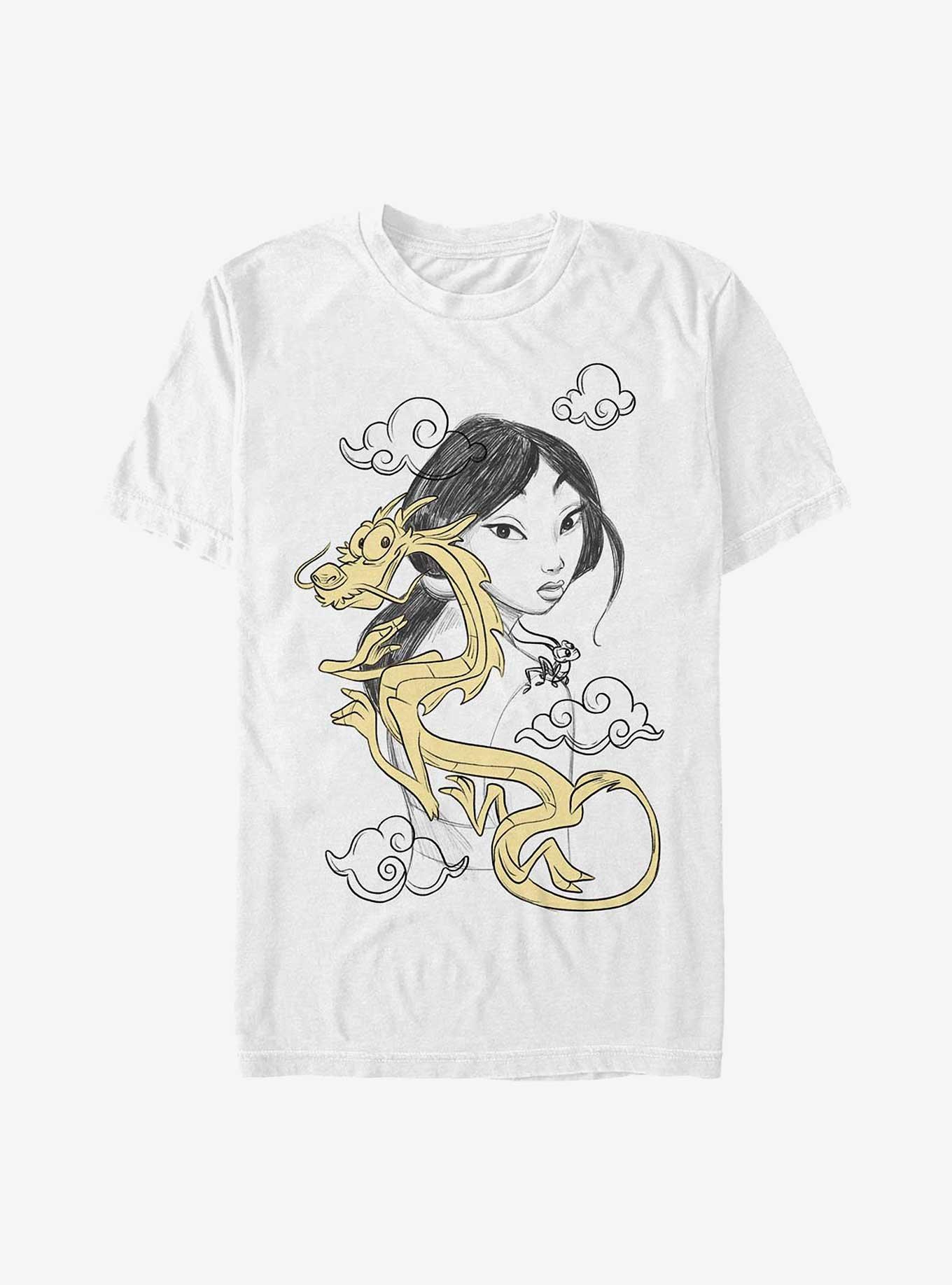 Disney Mulan Mushu and Mulan T-Shirt, WHITE, hi-res