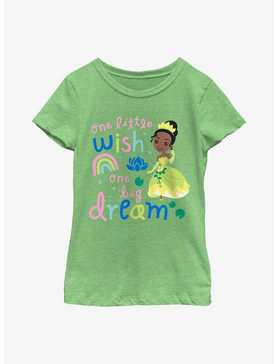Disney Princess & The Frog Tiana One Little Wish One Big Dream Cartoon Youth Girls T-Shirt, , hi-res