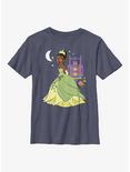 Disney Princess & The Frog Tiana Cartoon Youth T-Shirt, NAVY HTR, hi-res