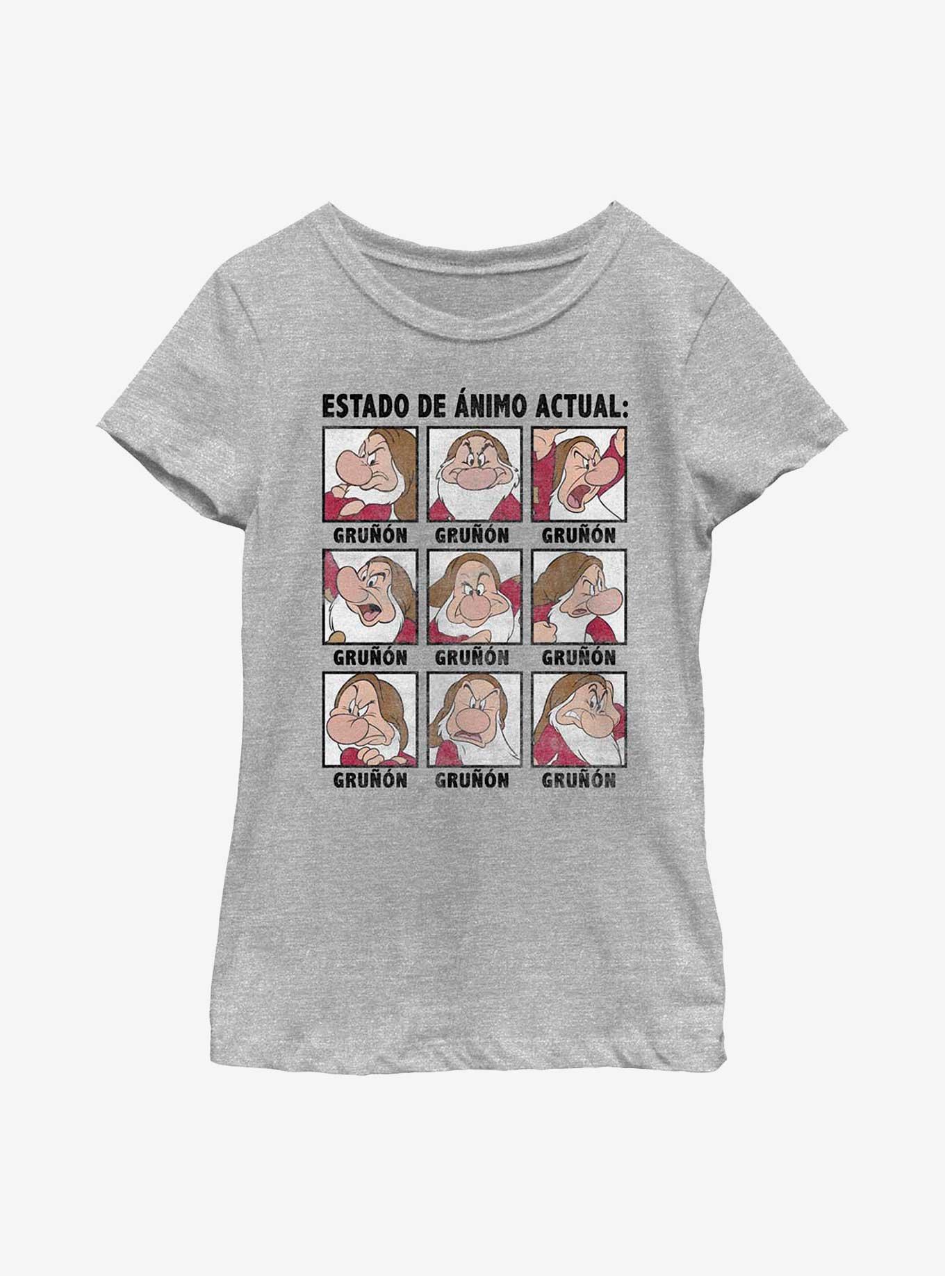 Disney Snow White and the Seven Dwarfs Spanish Grumpy Youth Girls T-Shirt, , hi-res
