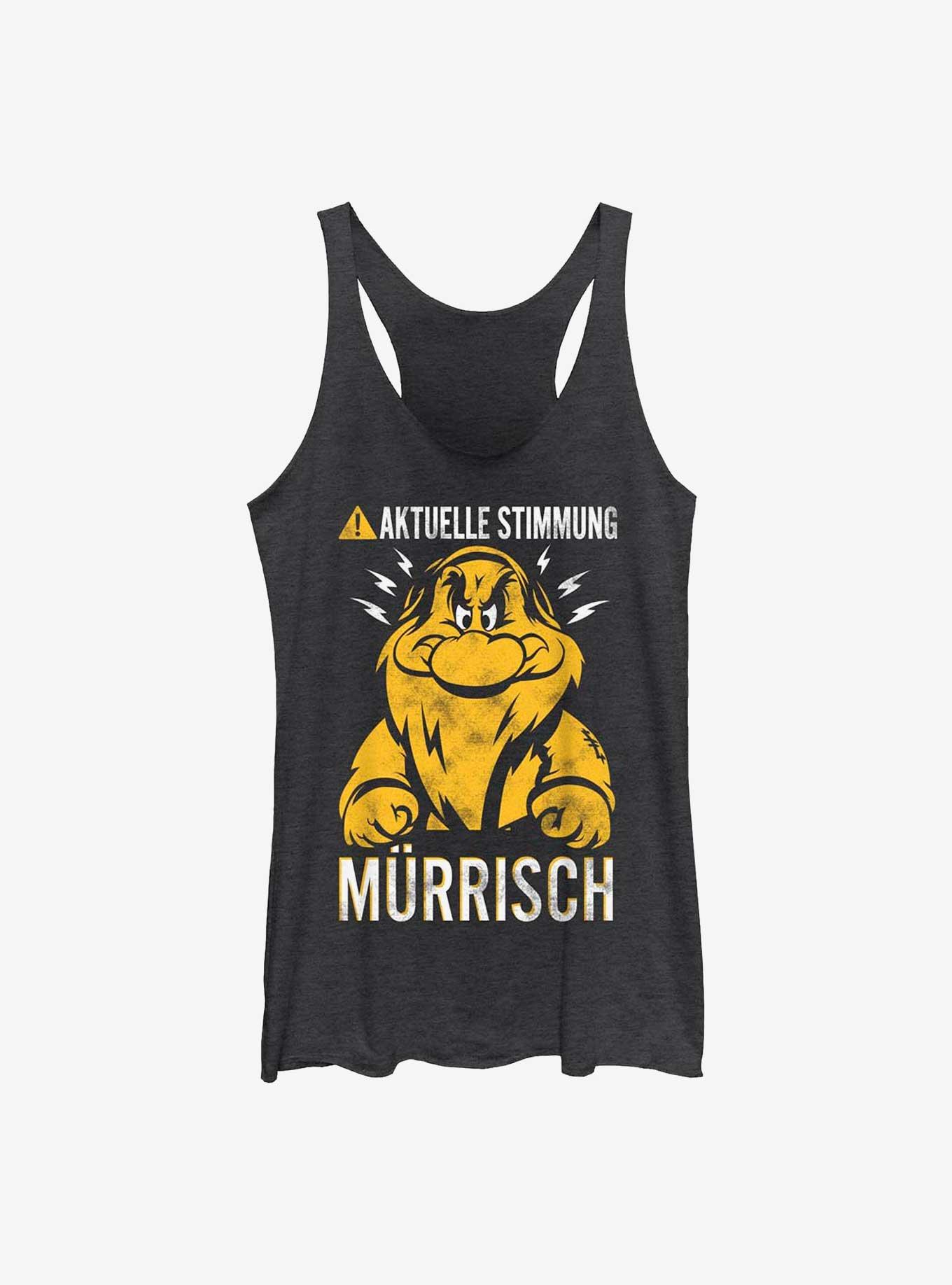 Disney Snow White and the Seven Dwarfs German Grumpy Mood Womens Tank Top, , hi-res