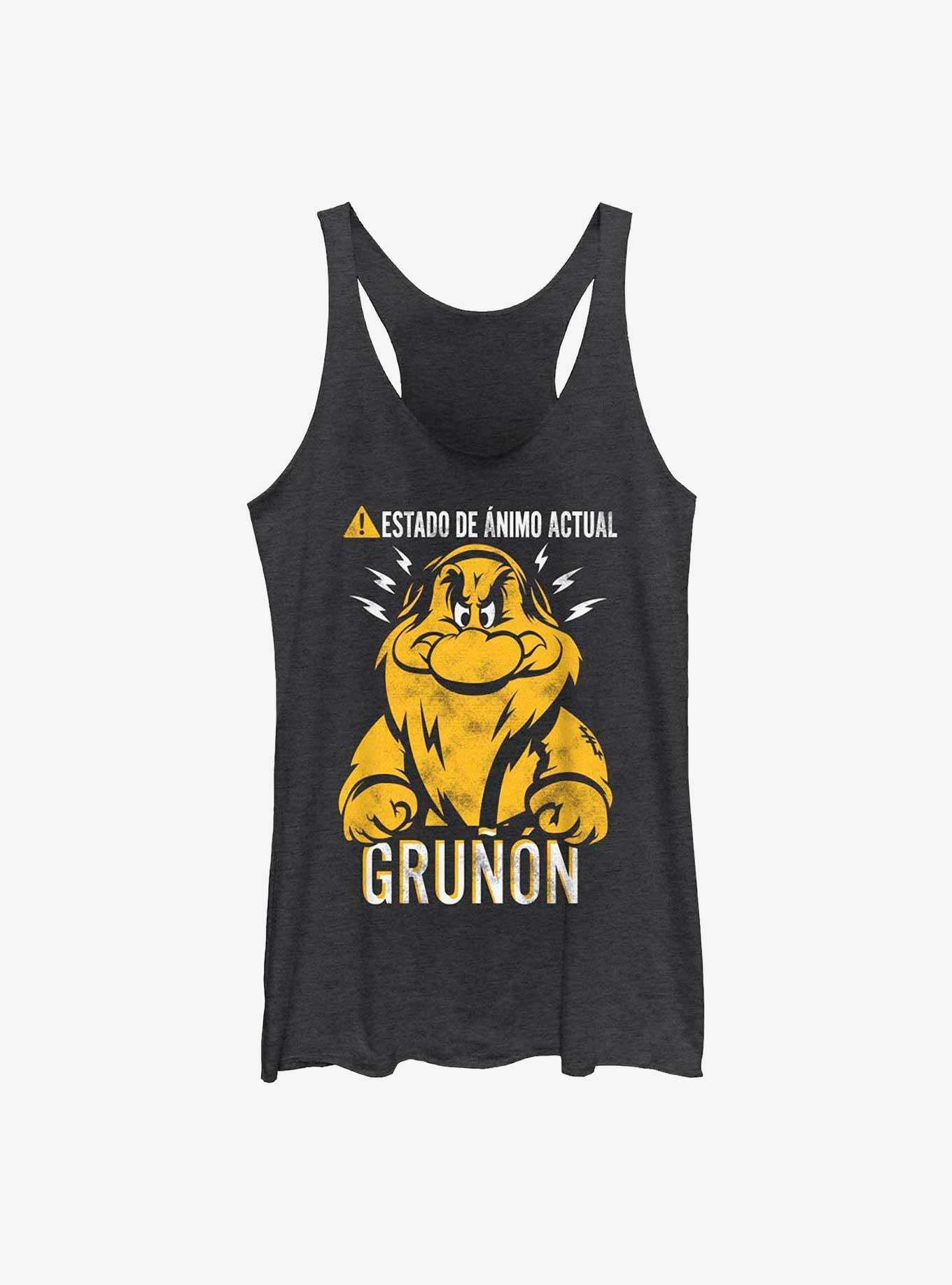 Disney Snow White and the Seven Dwarfs Spanish Grumpy Mood Womens Tank Top, , hi-res