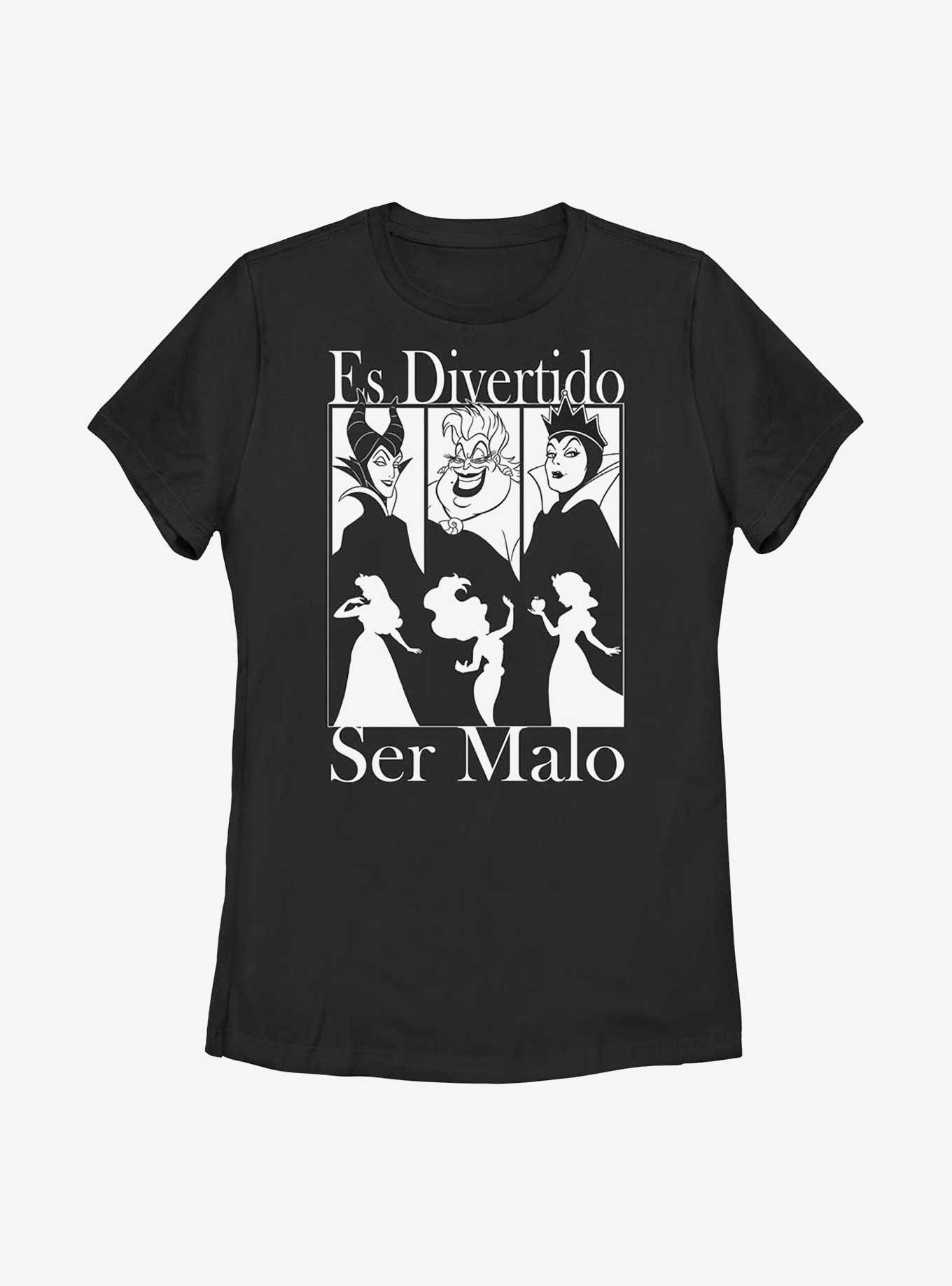 Disney Villains Spanish Good To Be Bad Womens T-Shirt, , hi-res