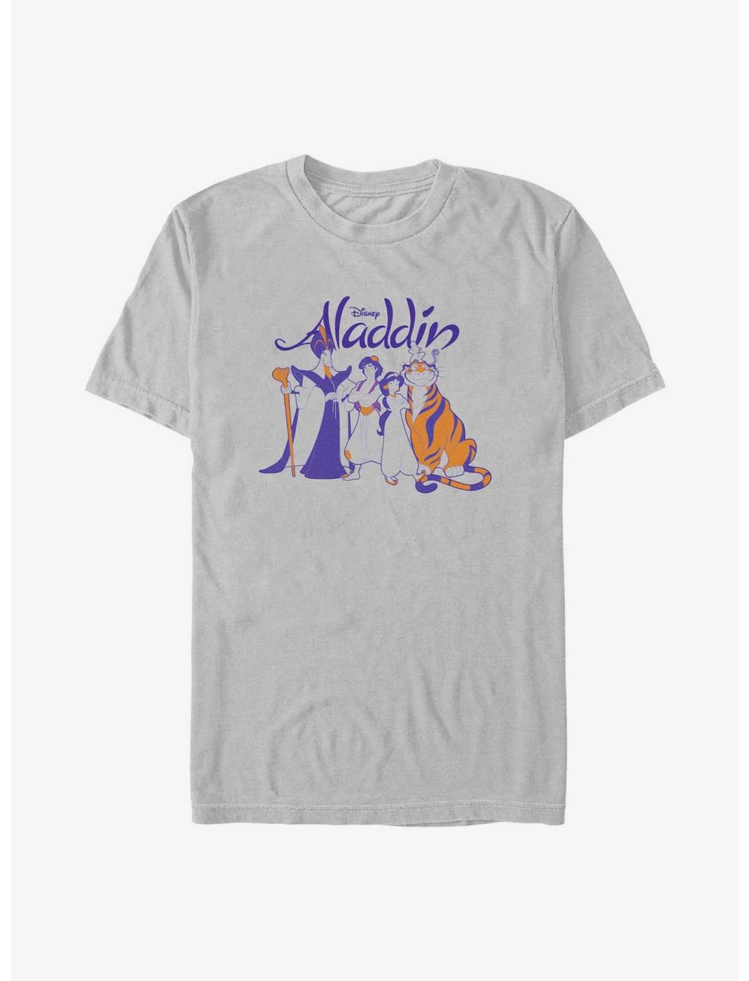 Disney Aladdin Group Shot T-Shirt, SILVER, hi-res