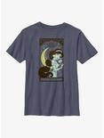 Disney Aladdin Tarot Card Jasmine Youth T-Shirt, NAVY HTR, hi-res