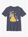 Disney Beauty And The Beast Belle Cartoon Group Youth T-Shirt, NAVY HTR, hi-res