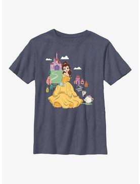 Disney Beauty And The Beast Belle Cartoon Group Youth T-Shirt, , hi-res