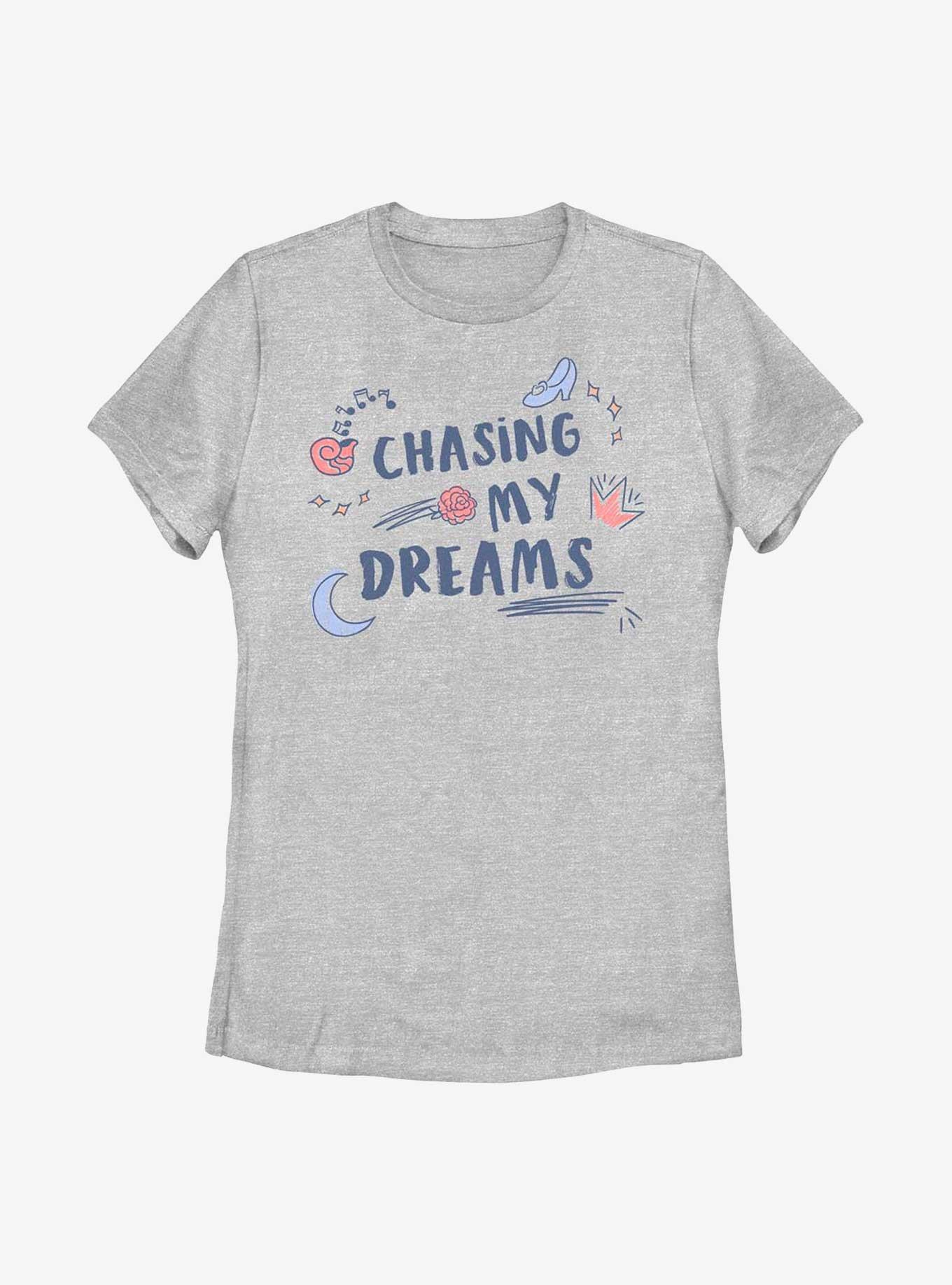 Disney Princesses Chasing My Dreams Womens T-Shirt, ATH HTR, hi-res