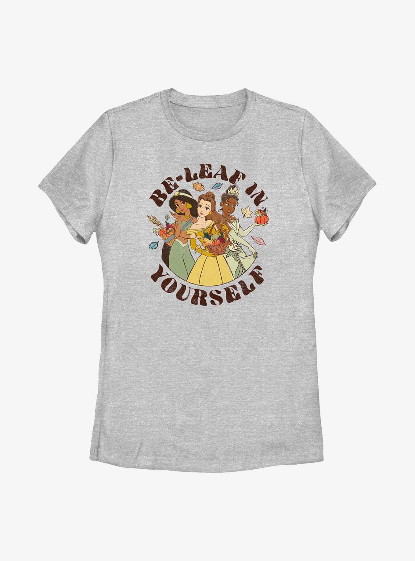 Disney Princesses Fall For Yourself Womens T-Shirt, ATH HTR, hi-res