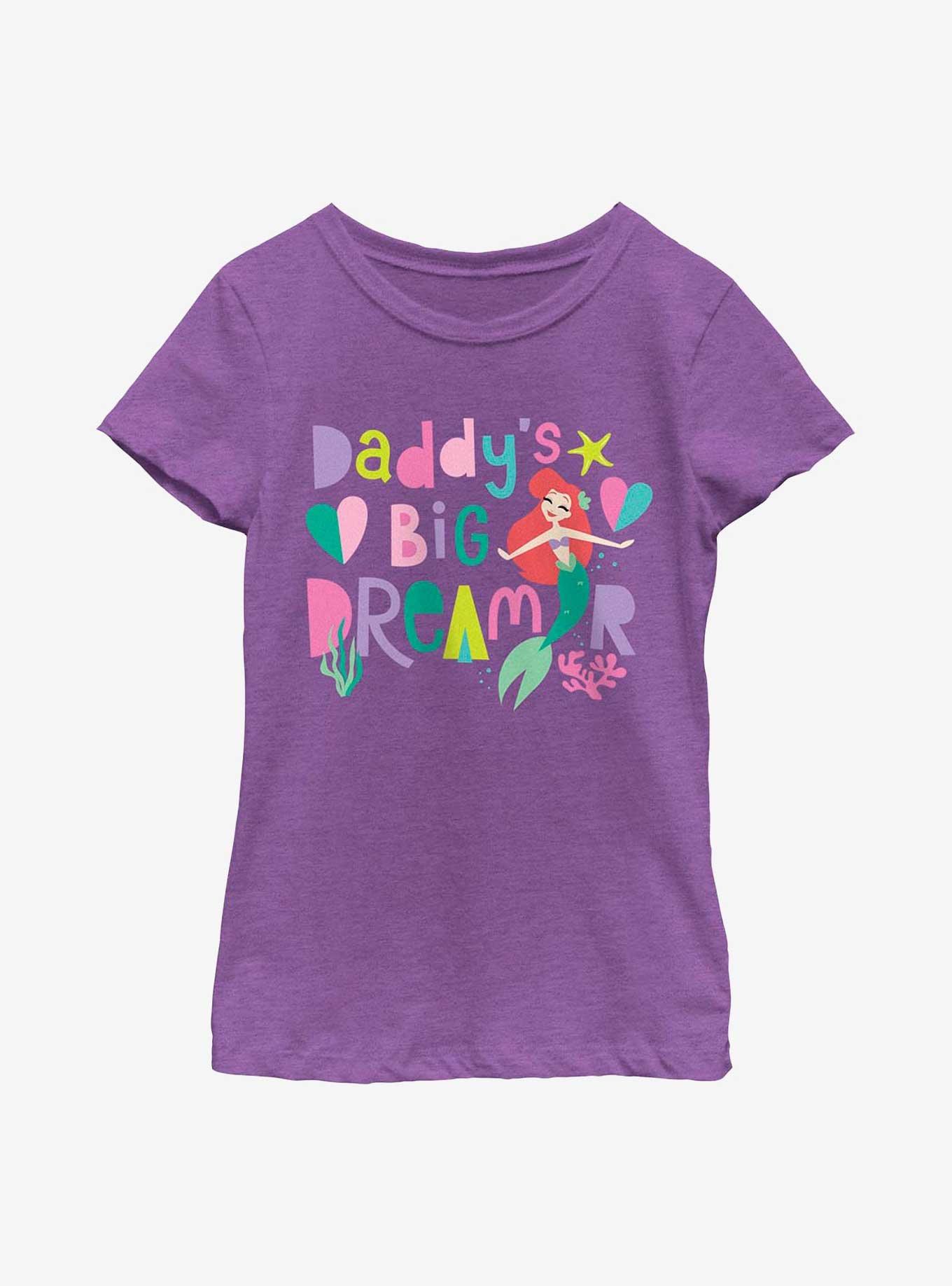 Disney The Little Mermaid Ariel Daddy's Big Dreamer Youth Girls T-Shirt, , hi-res