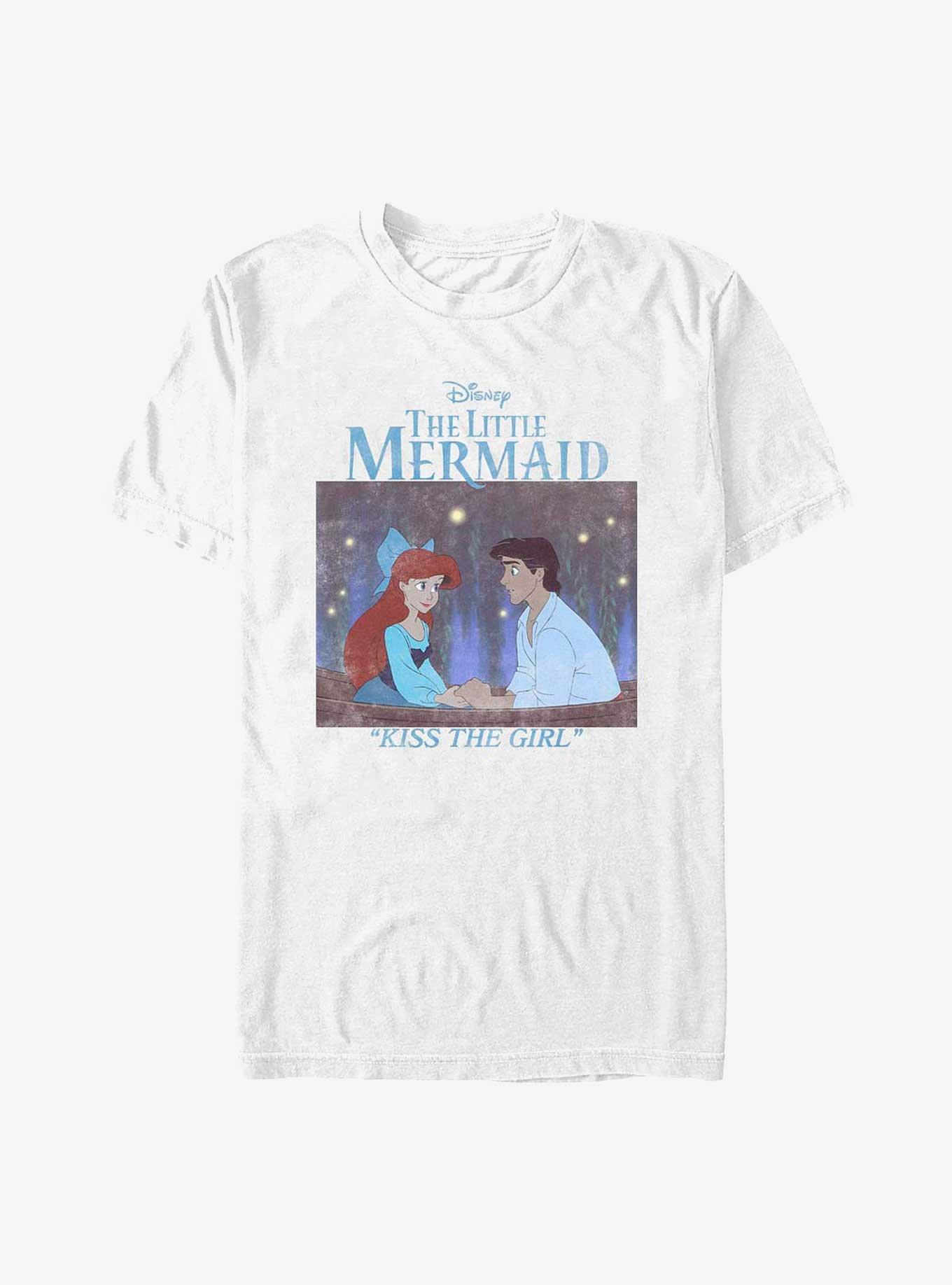 Disney The Little Mermaid Kiss The Girl T-Shirt, WHITE, hi-res