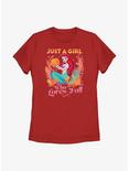 Disney The Little Mermaid Pumpkin Ariel Womens T-Shirt, RED, hi-res