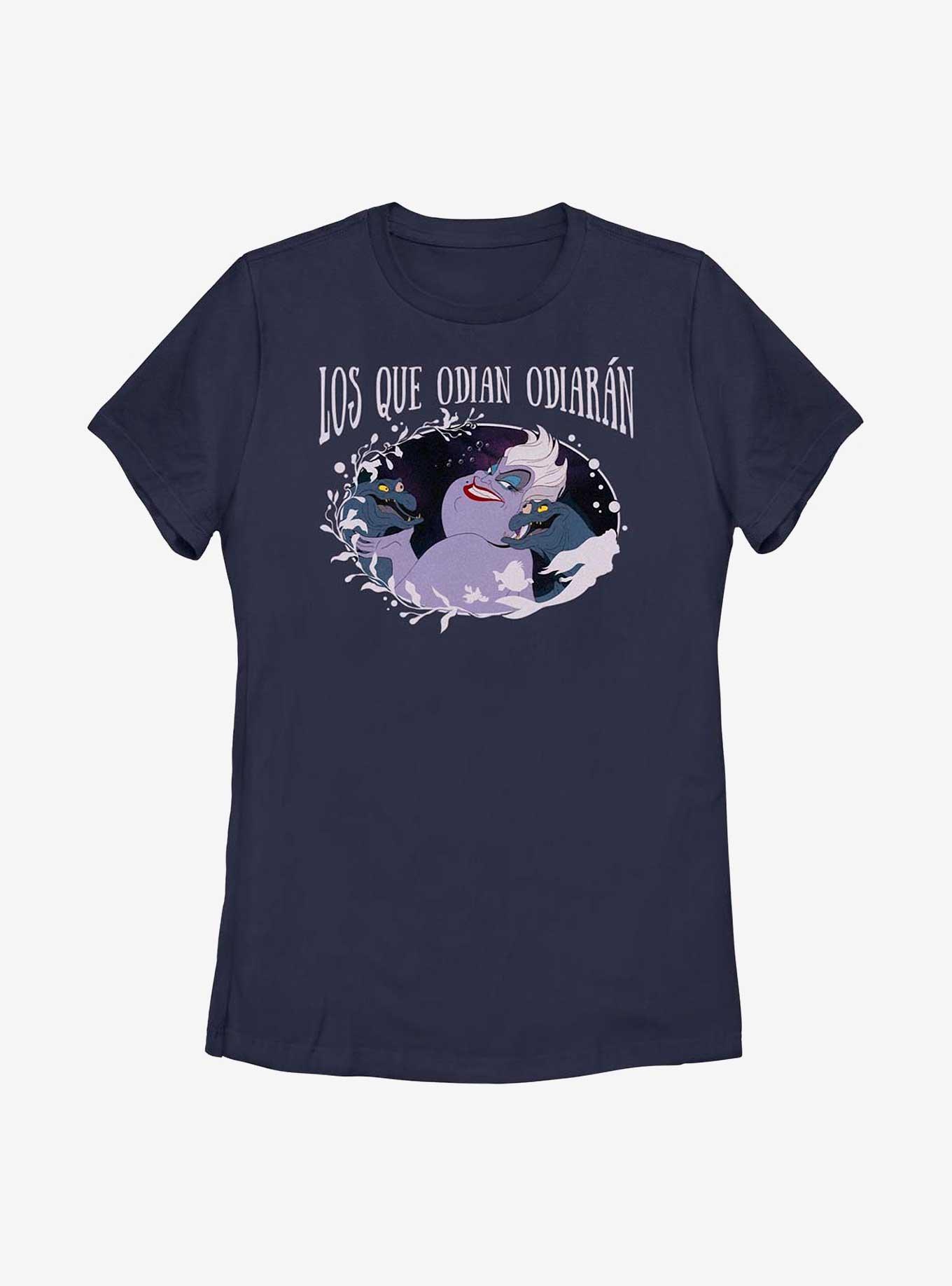 Disney The Little Mermaid Spanish Ursula Haters Gonna Hate Womens T-Shirt, NAVY, hi-res