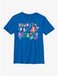 Disney The Little Mermaid Ariel Daddy's Big Dreamer Youth T-Shirt, ROYAL, hi-res
