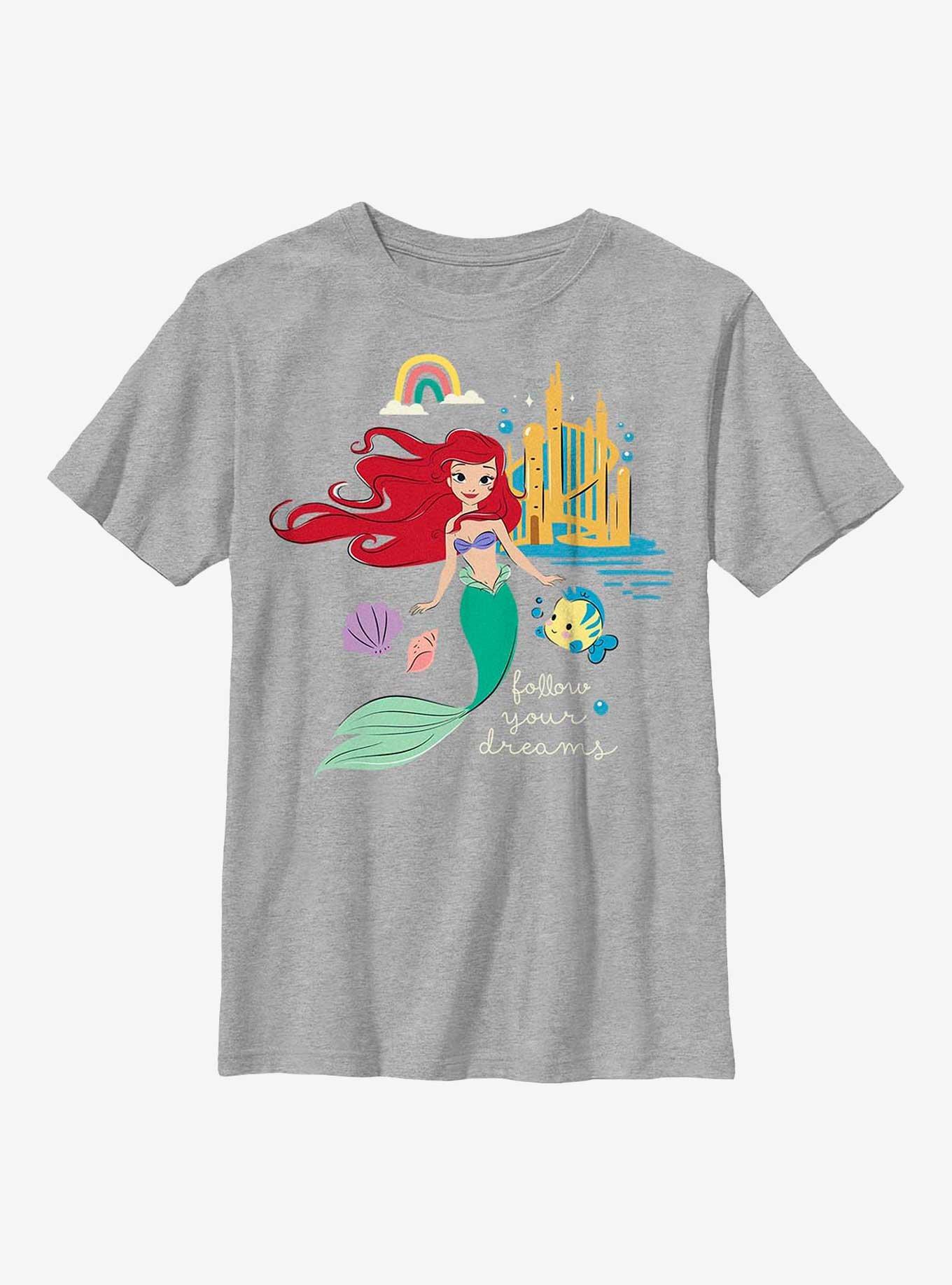 Disney The Little Mermaid Follow Your Dreams Youth T-Shirt, , hi-res