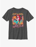Disney The Little Mermaid Pumpkin Ariel Youth T-Shirt, CHAR HTR, hi-res